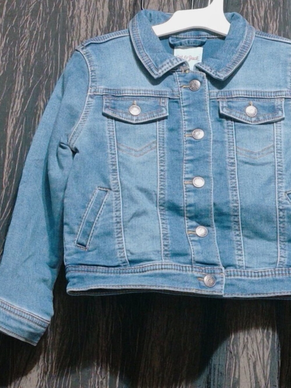 Cat & Jack Light Blue Denim Jacket for Kids - Size 5T